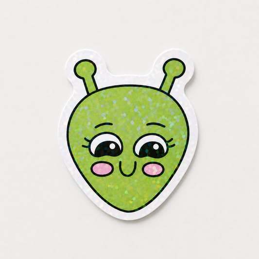 Alien Cutie Holographic Sticker