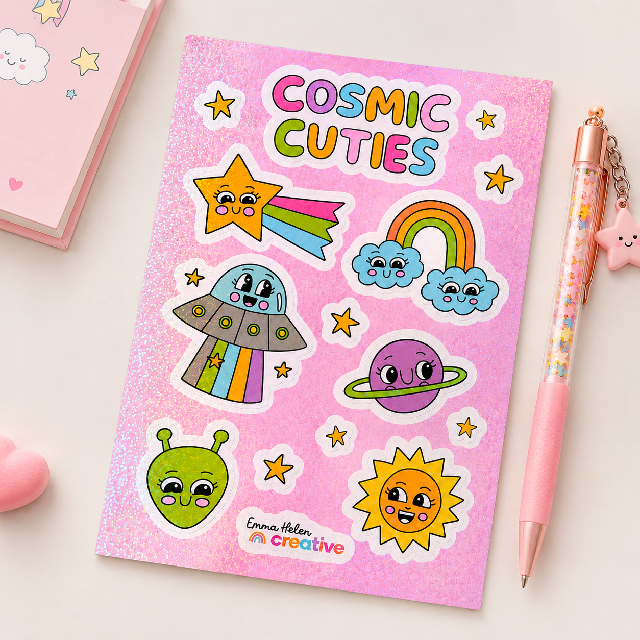 Cosmic Cuties Holographic Sticker Sheet