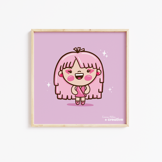 Jem Kawaii Art Print