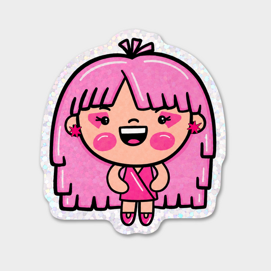 Jem Glitter Holographic Sticker