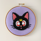 Luna Beaded Embroidery Hoop Wall Hanging