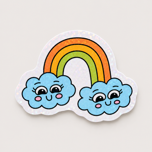 Rainbow Cutie Holographic Sticker