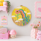 Retro Cosmic Embroidery Hoop Wall Hanging