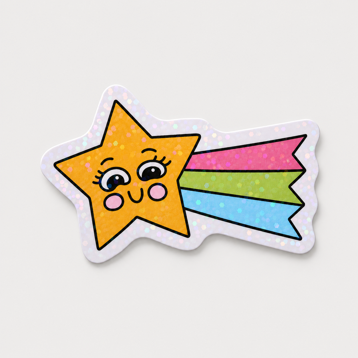 Shooting Star Holographic Sticker