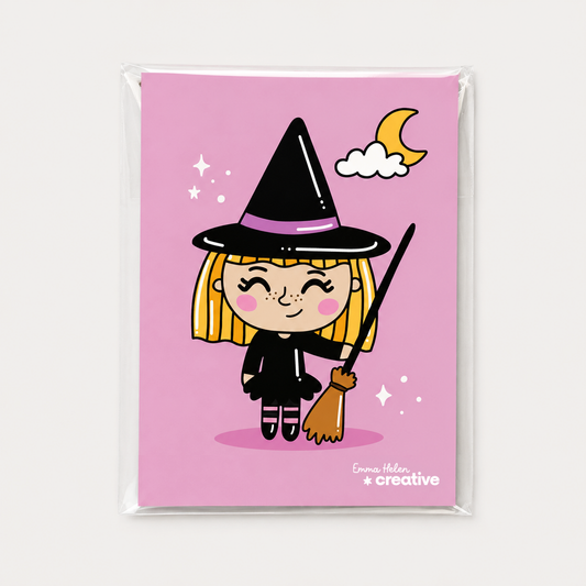 Shy Witch Art Print