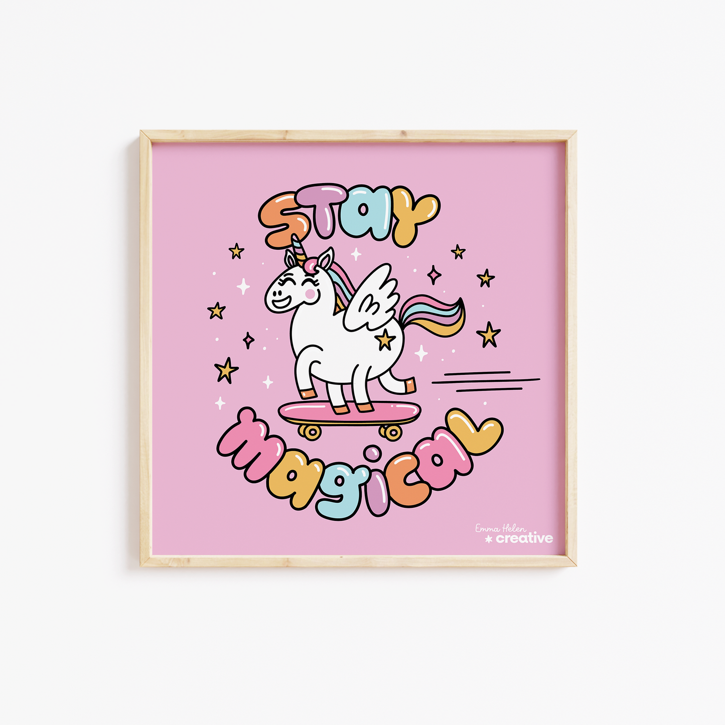 Stay Magical Unicorn Art Print