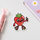Strawberry Skater Holographic Sticker