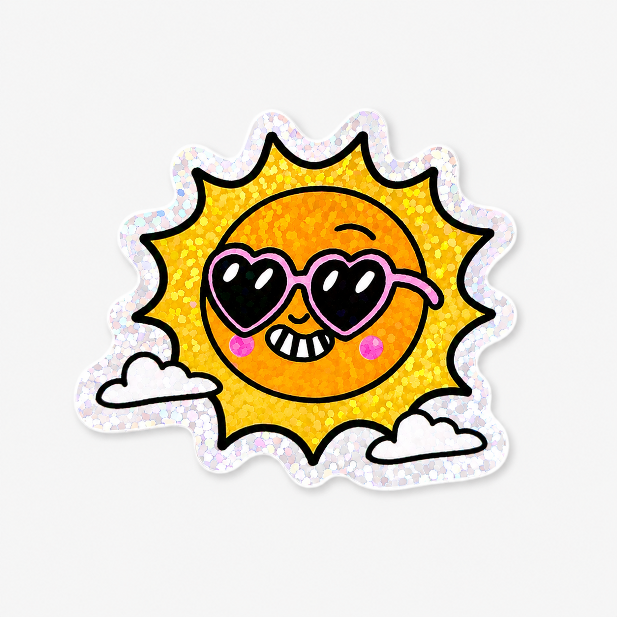 Happy Sunshine Holographic Sticker