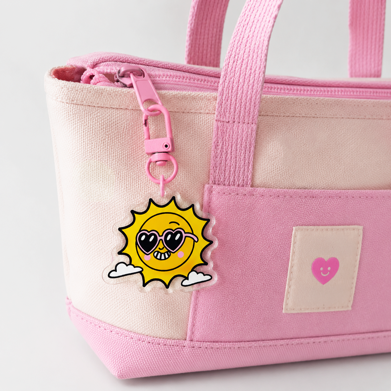 Happy Sunshine Acyrlic Key Chain