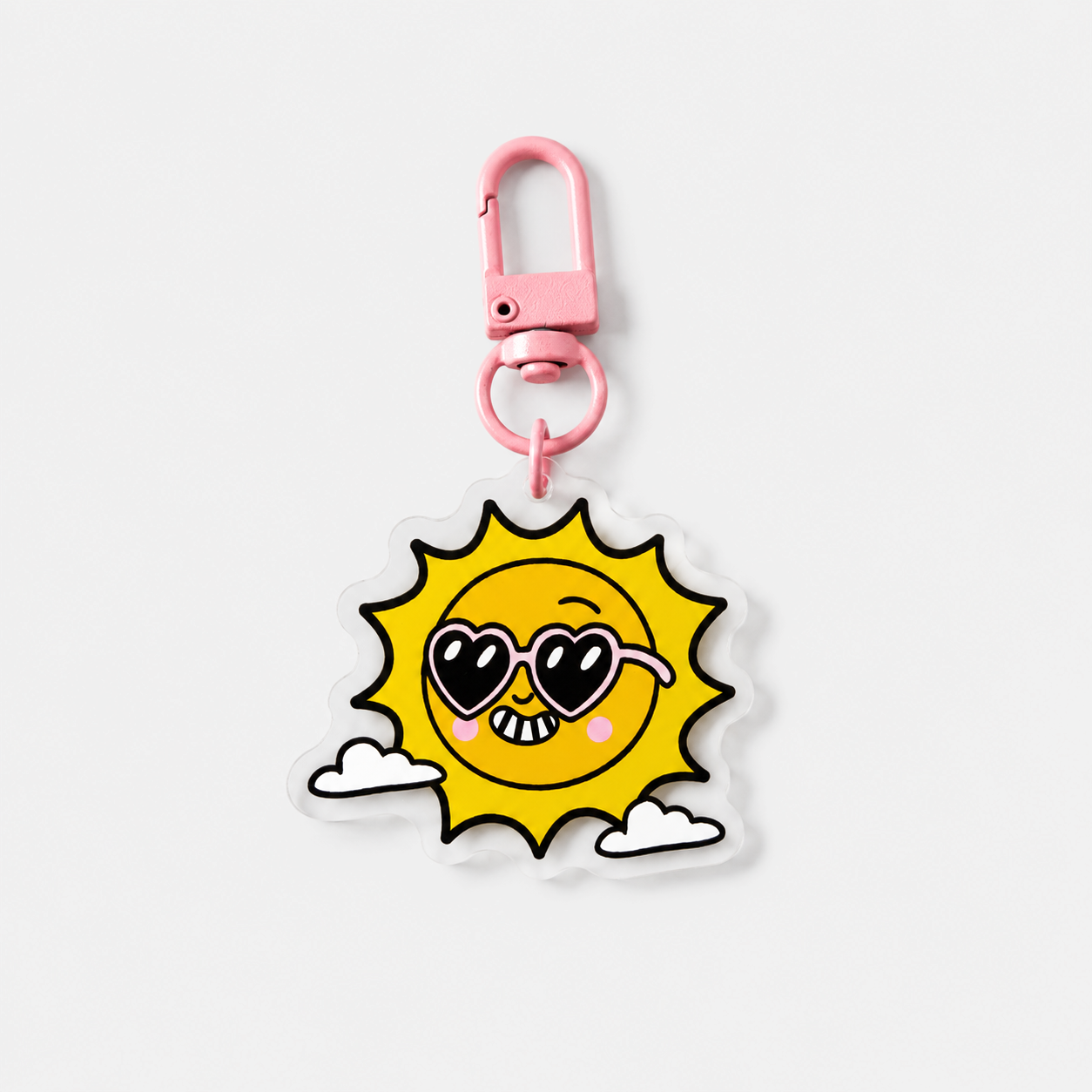 Happy Sunshine Acyrlic Key Chain