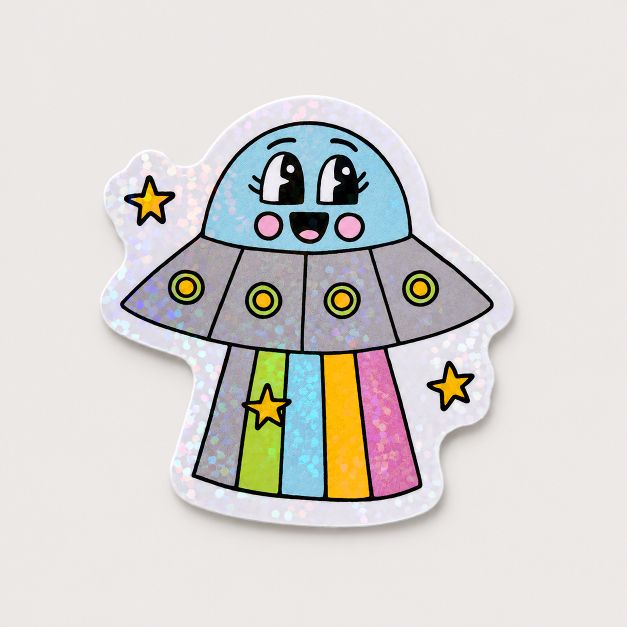 UFO Cutie Holographic Sticker